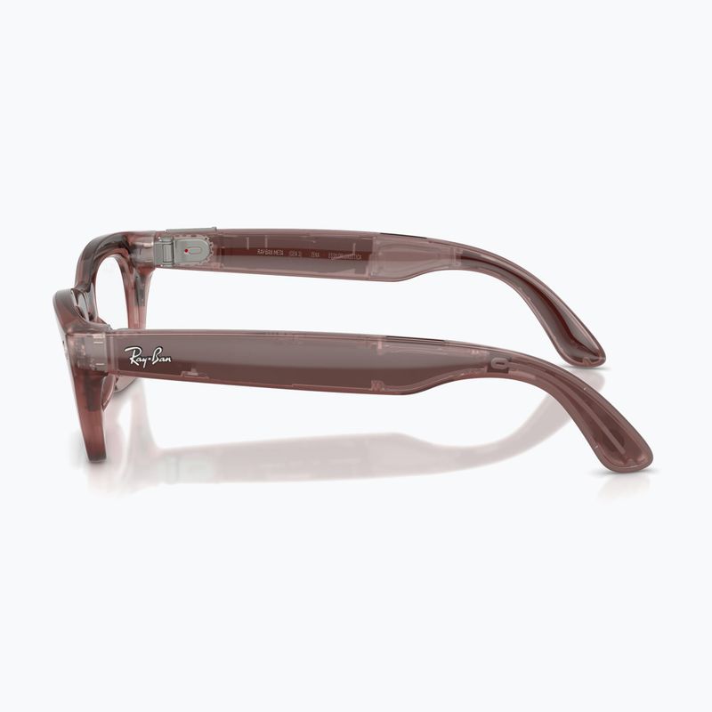 Okuliare s kamerou Ray-Ban Meta Zena milky pink blush/trs grey 6