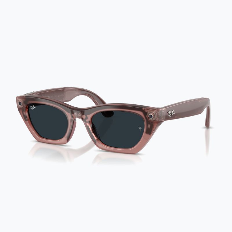 Okuliare s kamerou Ray-Ban Meta Zena milky pink blush/trs grey 7