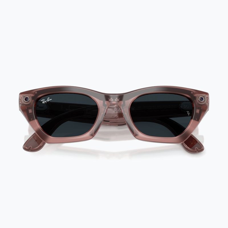Okuliare s kamerou Ray-Ban Meta Zena milky pink blush/trs grey 8