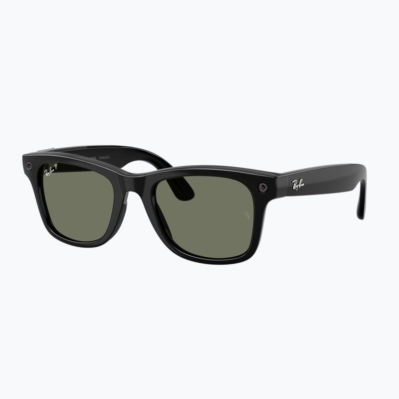 Okuliare s kamerou Ray-Ban Meta Wayfarer shiny black/g15 green polar