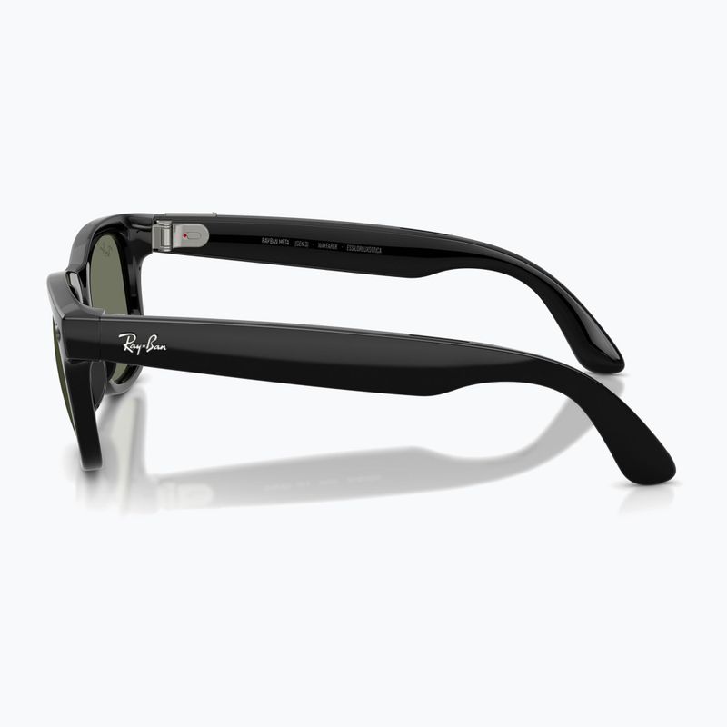 Okuliare s kamerou Ray-Ban Meta Wayfarer shiny black/g15 green polar 5