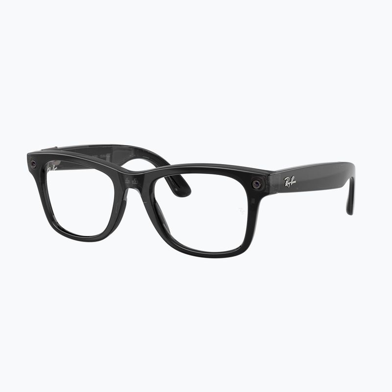 Okuliare s kamerou Ray-Ban Meta Wayfarer transp. black/trs aquamarine
