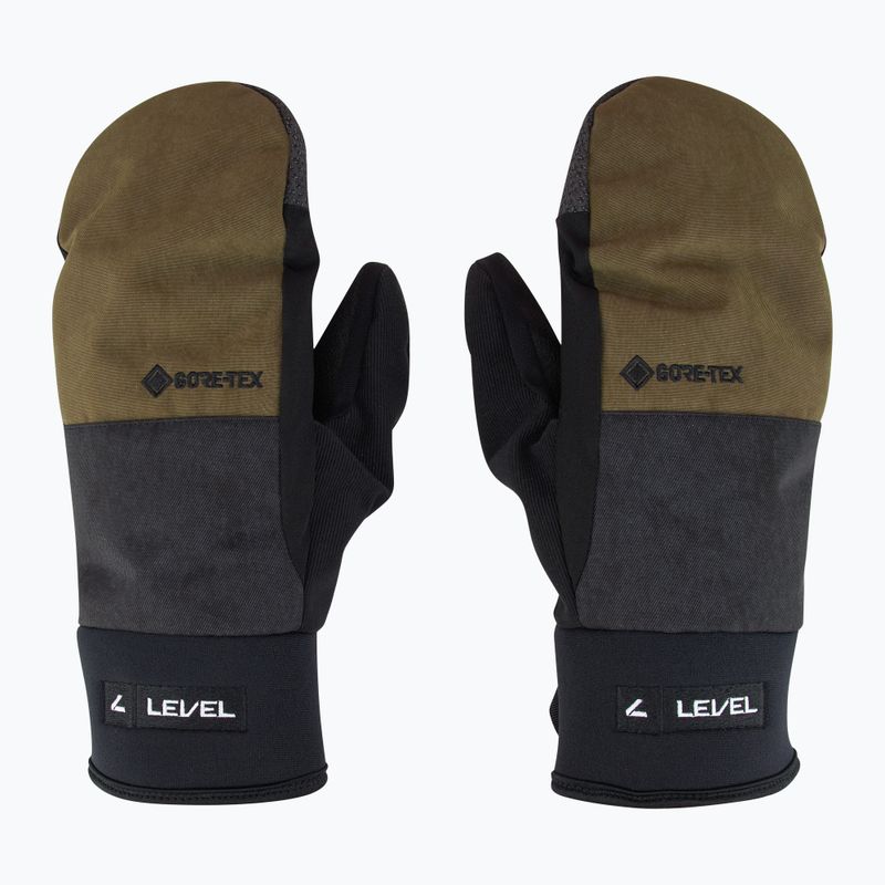 Pánske lyžiarske rukavice Level Matrix Mitt Gore-Tex olivovo zelené 2