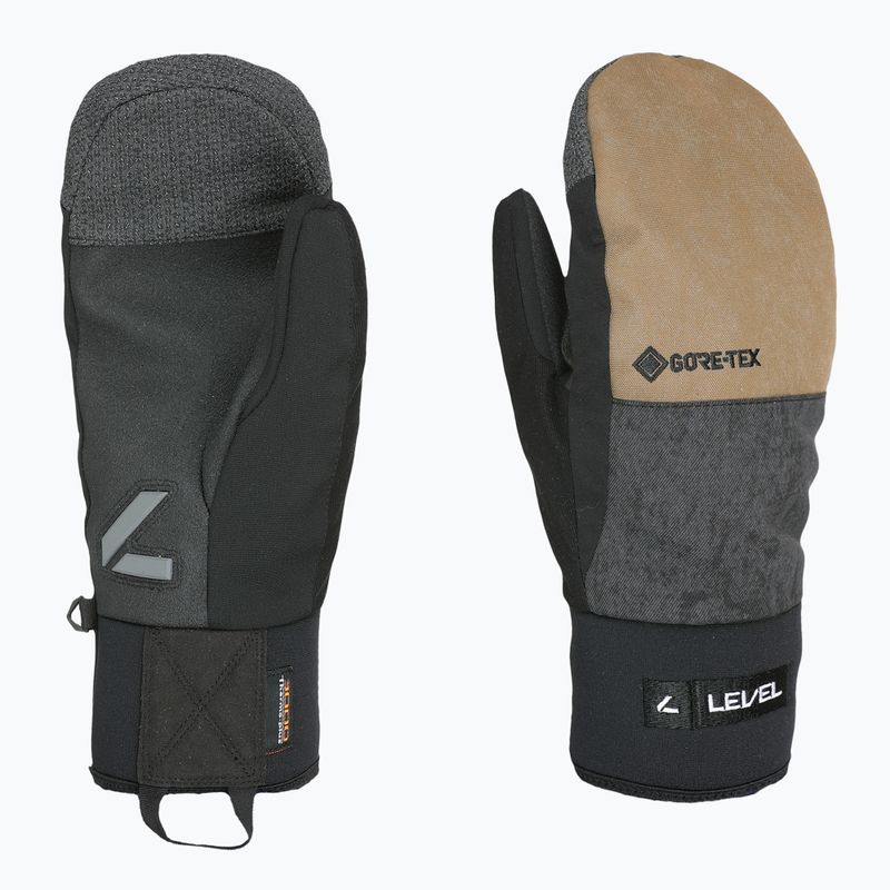 Pánske lyžiarske rukavice Level Matrix Mitt Gore-Tex olivovo zelené