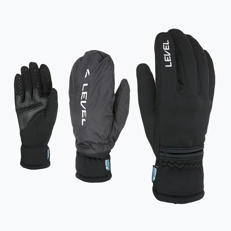 Lyžiarske rukavice Level Trail Polartec I-Touch black 7