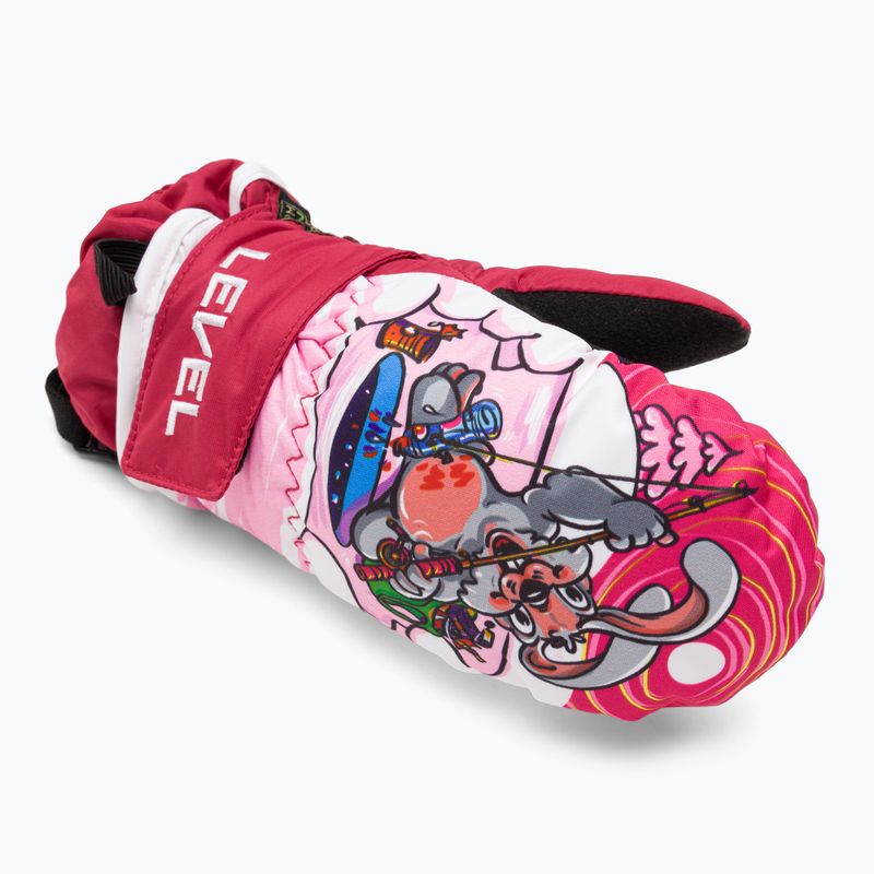 Detské lyžiarske rukavice Level Animal  pk bordeaux 5