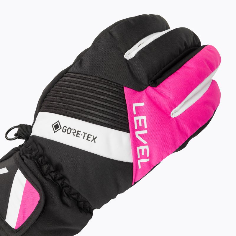 Level Neo JR detské lyžiarske rukavice Gore-Tex fucsia 4