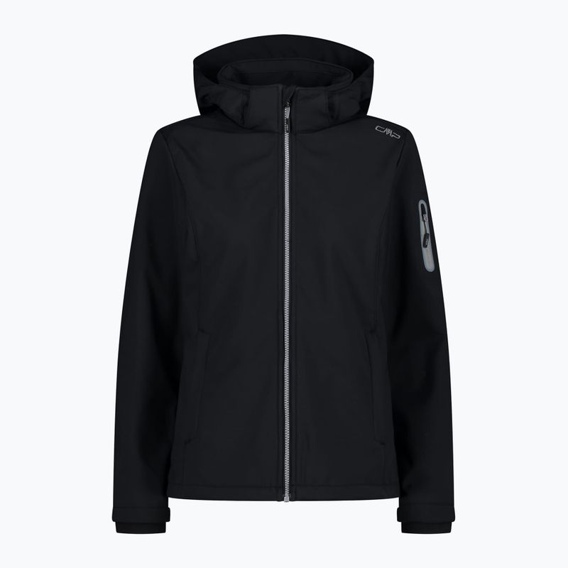 Dámska softshell  bunda CMP Zip Hood čierna 39A56