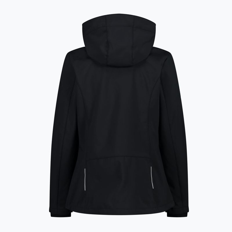 Dámska softshell  bunda CMP Zip Hood čierna 39A56 3