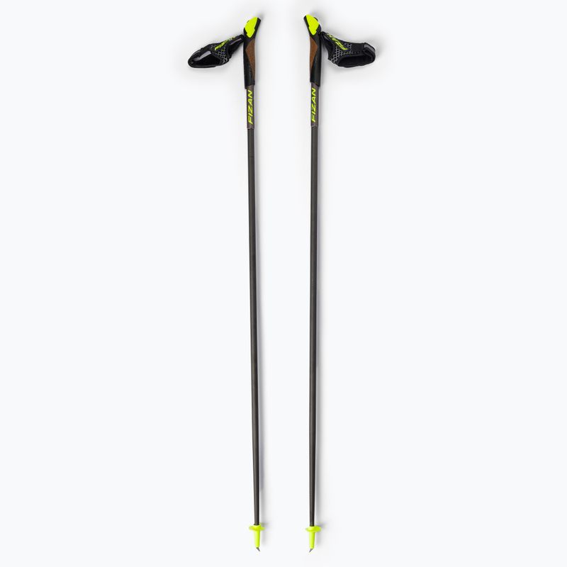 FIZAN Carbon 3K nordic walking palice sivé S21 CA08