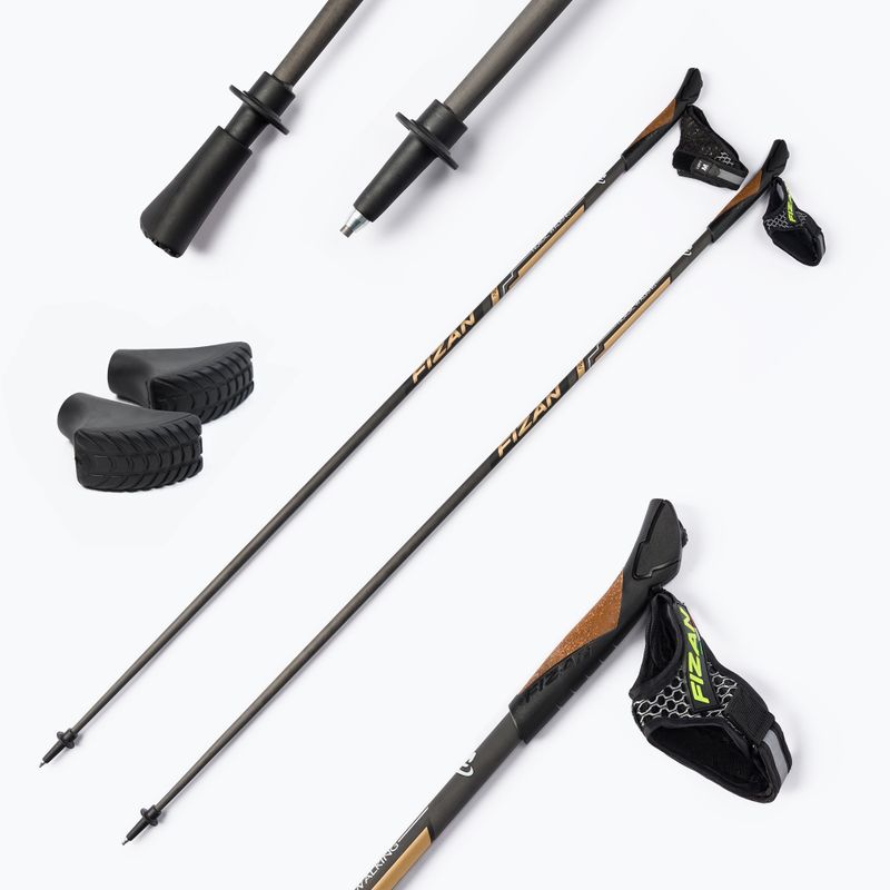 FIZAN Runner Gold palice na nordic walking zlaté S21CA04 6