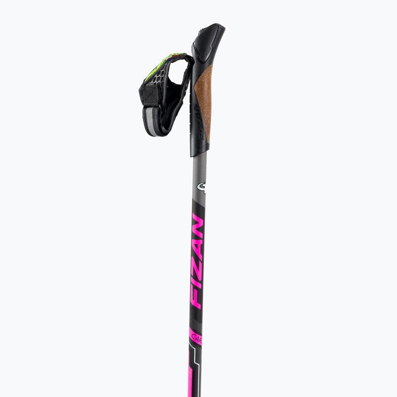 FIZAN Runner palice na nordic walking black/pink S22 CA06 2