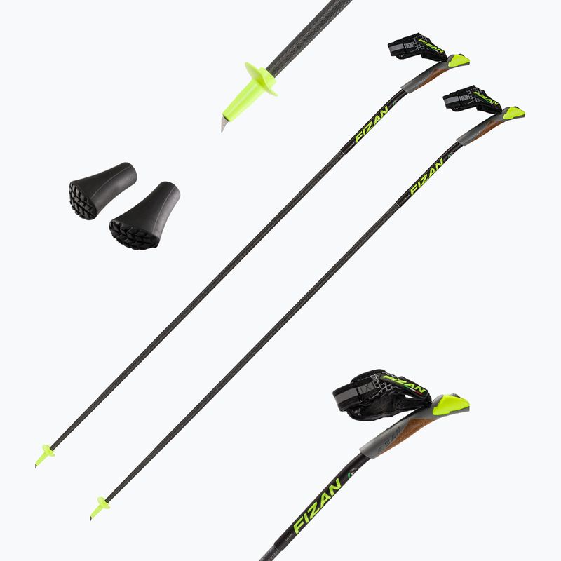 Palice Fizan Carbon 3K Impulse Nordic Walking čierne S23 CA09 4