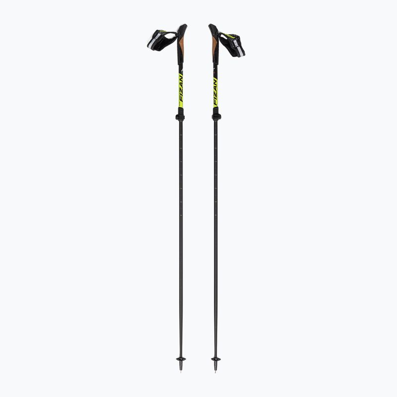 Palice Fizan Tecno Race na nordic walking žlto-sivé