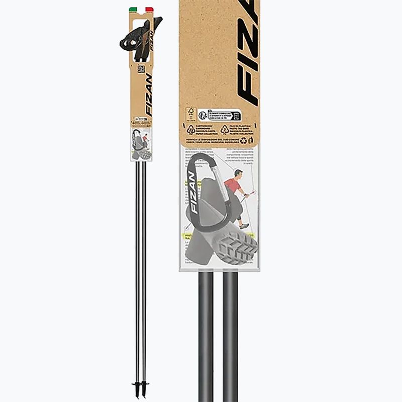 Palice na nordic walking Fizan Carbon 3K Impulse červené/šedé 5