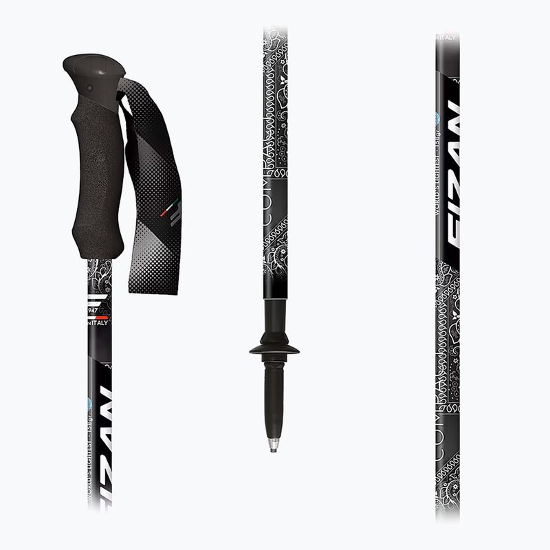 Trekingové palice Fizan Compact MS black 2