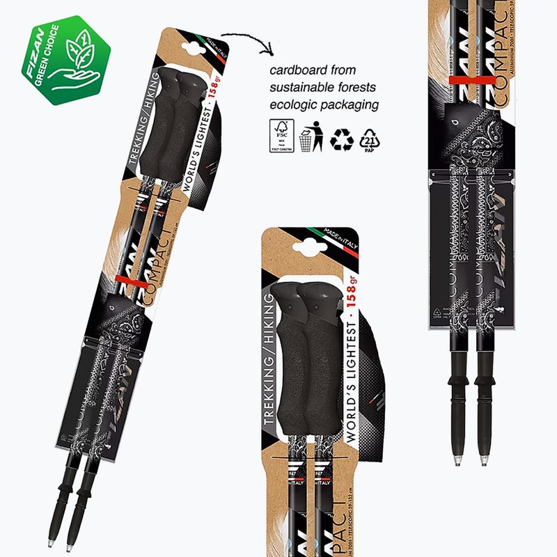Trekingové palice Fizan Compact MS black 3