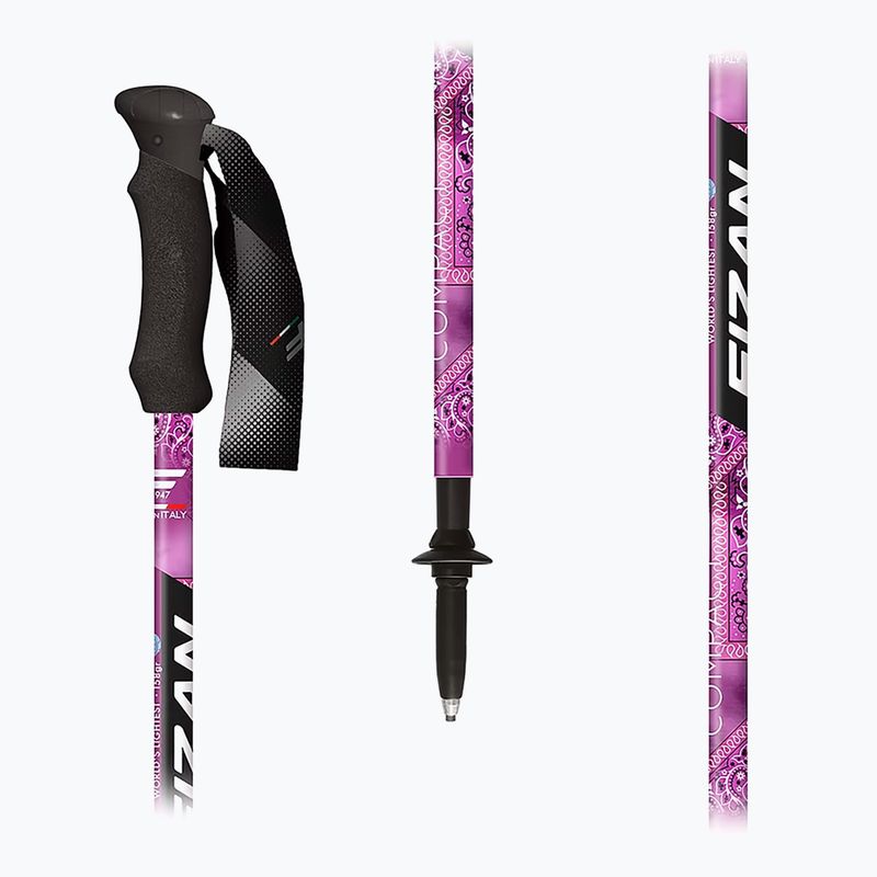 Trekingové palice Fizan Compact MS magenta 2