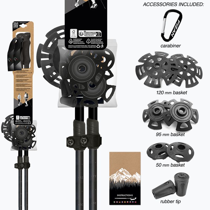 Trekingové palice Fizan Aria beige 10