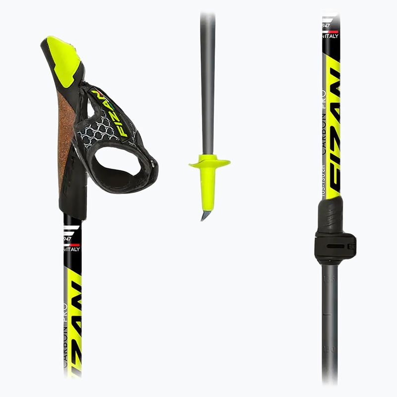 Nordic walking palice Fizan Carbon Pro yellow 2