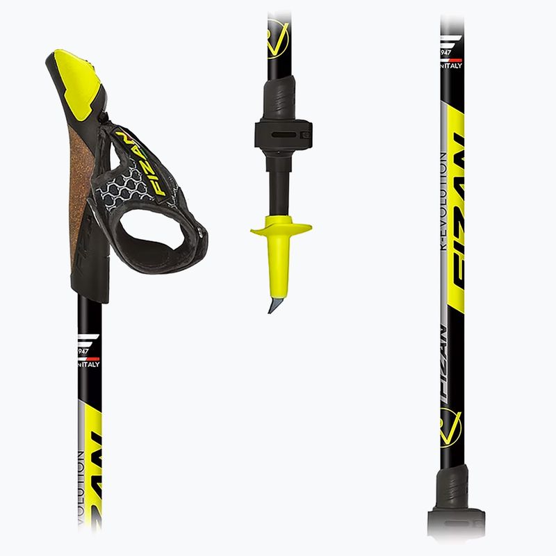 Nordic walking palice Fizan R-evolution yellow 2
