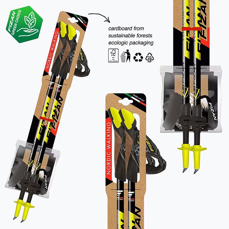 Nordic walking palice Fizan R-evolution yellow 3