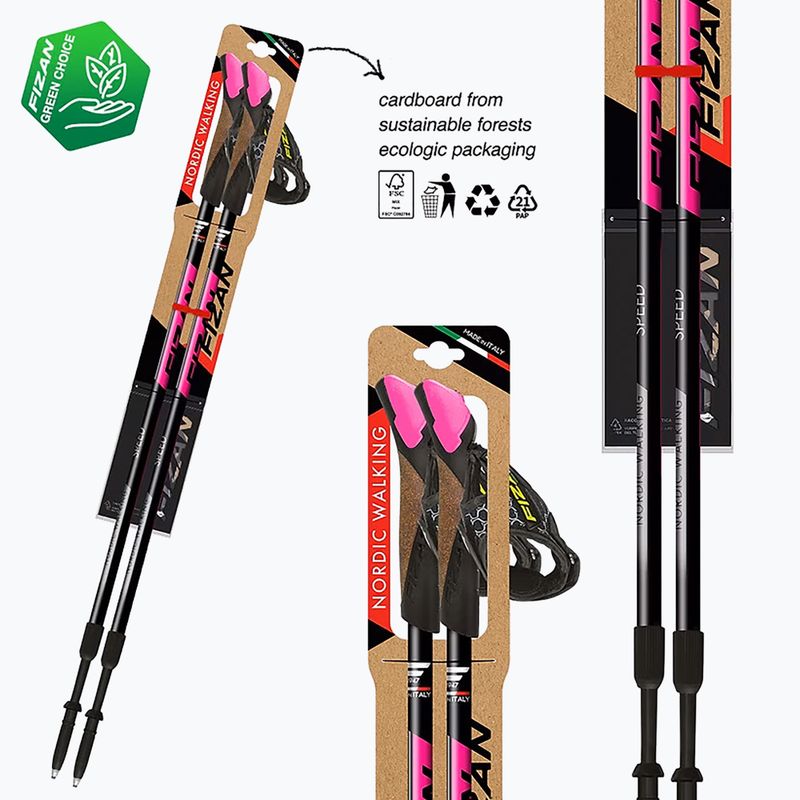 Nordic walking palice Fizan Speed ​​pink 3