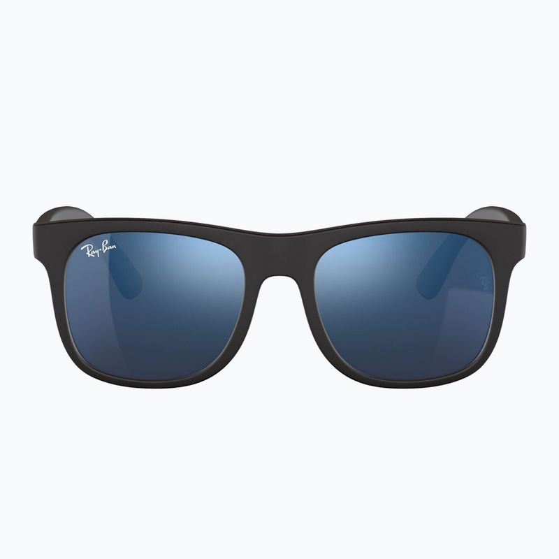 Detské slnečné okuliare Ray-Ban Justin matt rubber black/blue mirror 2