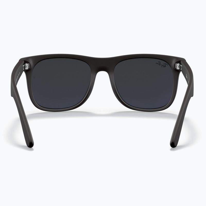 Detské slnečné okuliare Ray-Ban Justin matt rubber black/blue mirror 4