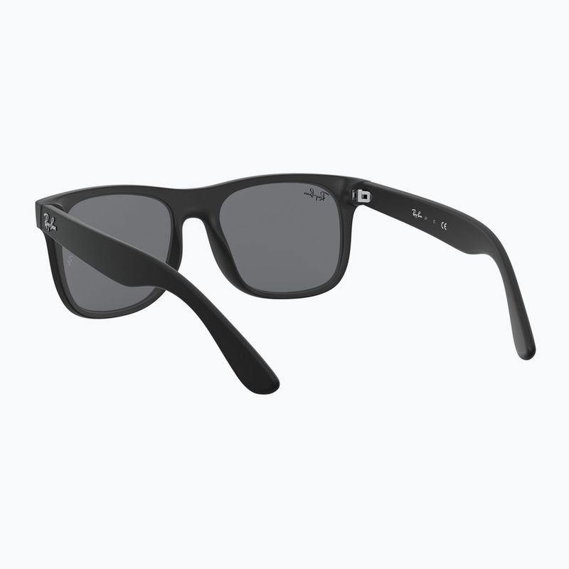 Detské slnečné okuliare Ray-Ban Justin matt rubber black/blue mirror 5