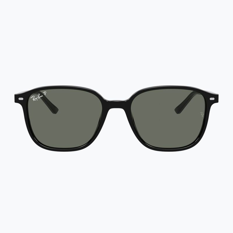 Slnečné okuliare Ray-Ban Leonard black/green g-15 polarized 2