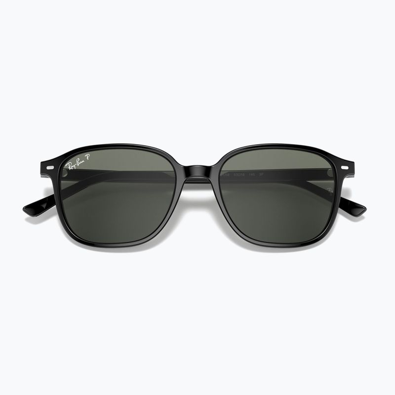 Slnečné okuliare Ray-Ban Leonard black/green g-15 polarized 3