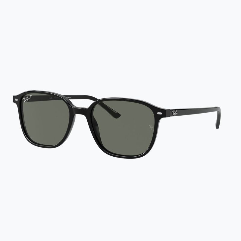 Slnečné okuliare Ray-Ban Leonard black/green g-15 polarized 4