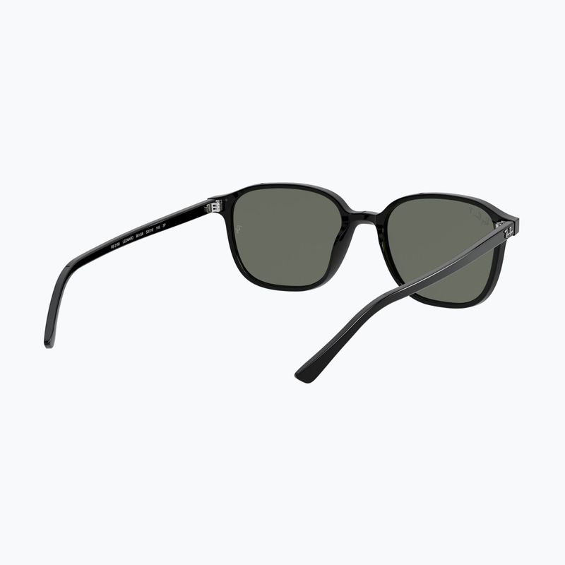 Slnečné okuliare Ray-Ban Leonard black/green g-15 polarized 6