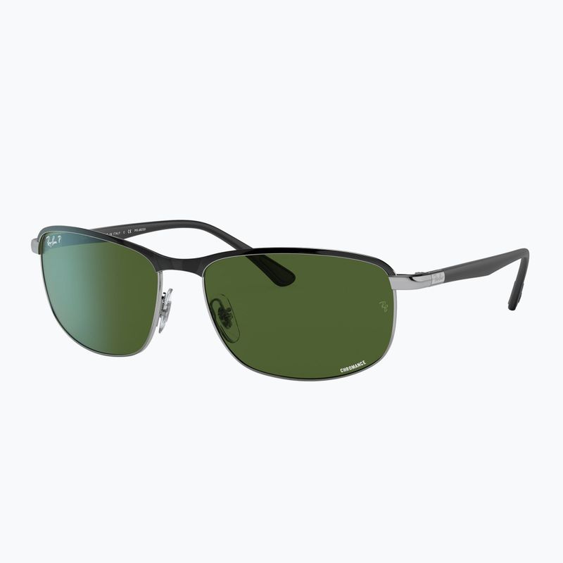 Slnečné okuliare Ray-Ban Rb3671 Polarized+ Lenses black silver/dark green polarized+ 4