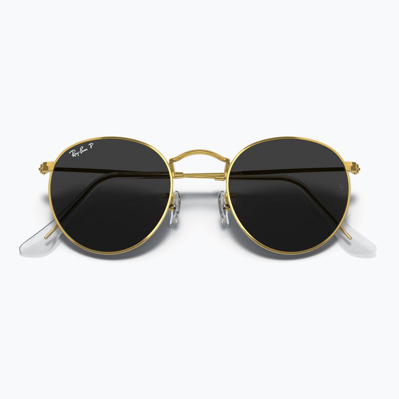 Slnečné okuliare Ray-Ban Round Metal gold/black polarized 3