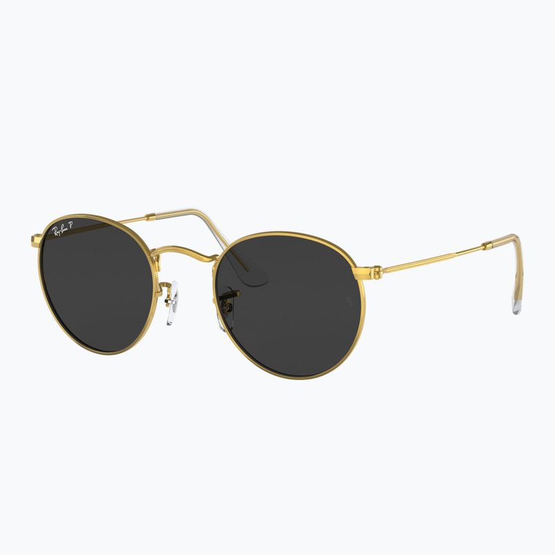 Slnečné okuliare Ray-Ban Round Metal gold/black polarized 4