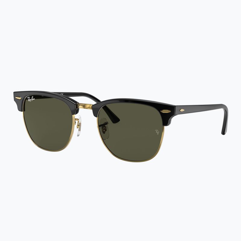 Slnečné okuliare Ray-Ban Clubmaster Classic black/gold/green g-15 4