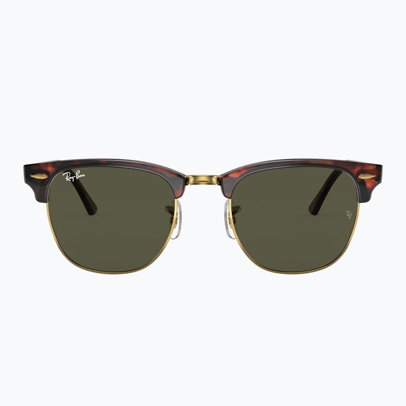 Slnečné okuliare Ray-Ban Clubmaster Classic tortoiseshell/gold/green g-15 2