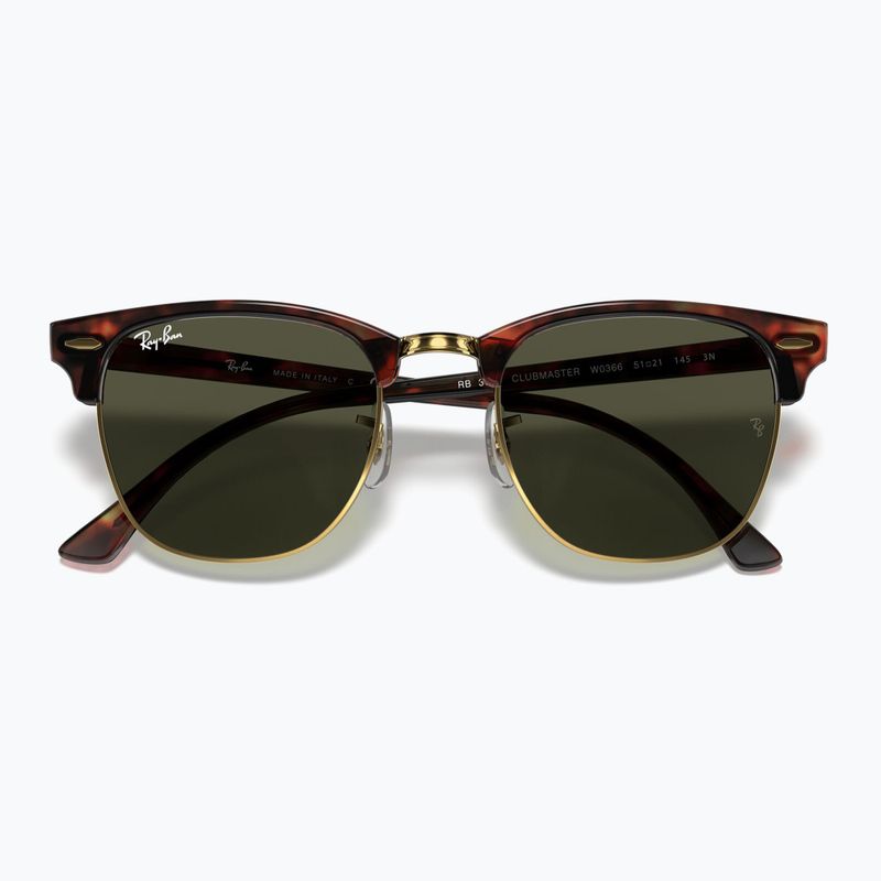 Slnečné okuliare Ray-Ban Clubmaster Classic tortoiseshell/gold/green g-15 3
