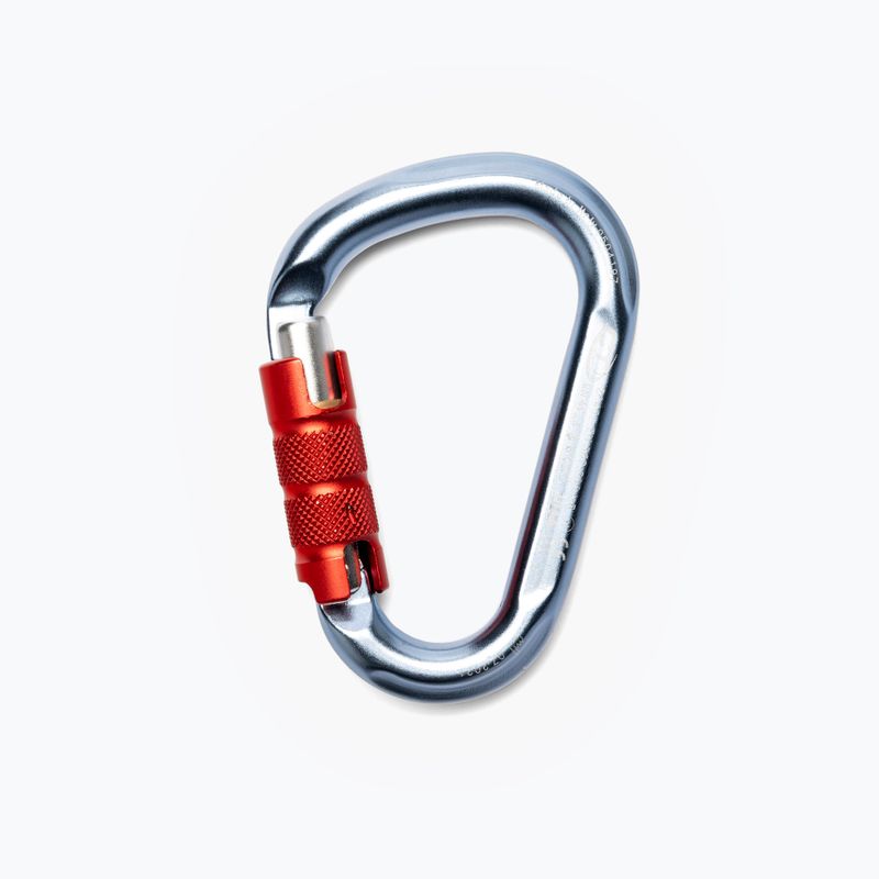Climbing Technology Hms Snappy Cf Tg/Triplex karabína L4610006 Bś strieborná/červená 2C46100YRC 2