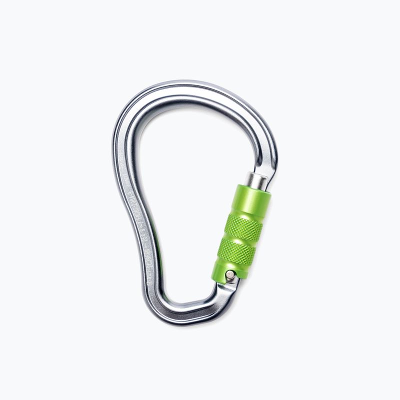 Climbing Technology Axis Big Tg karabína L3860006 strieborno-zelená 2C38600XPE