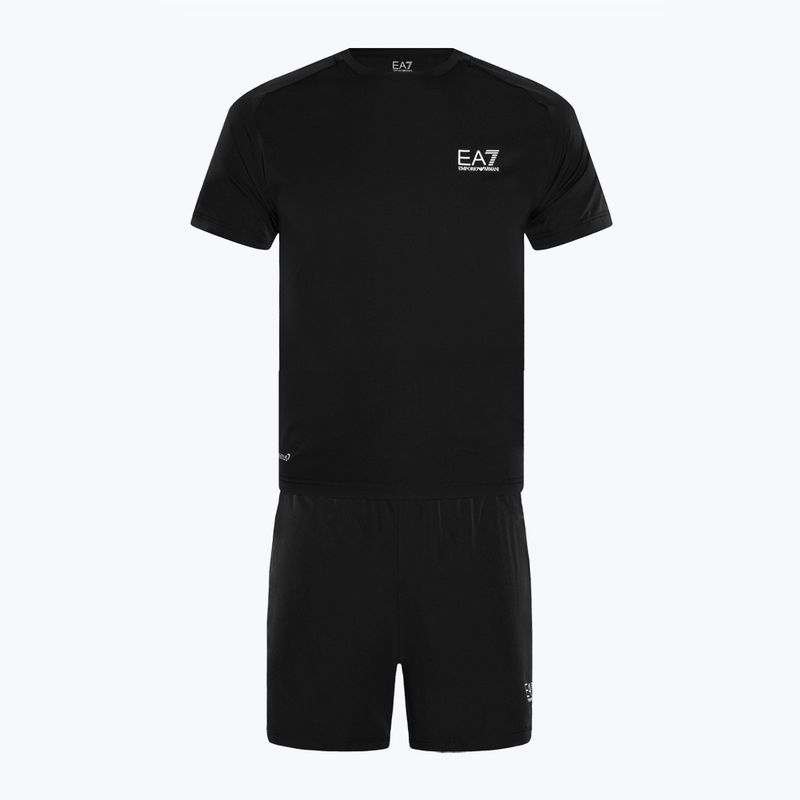 EA7 Emporio Armani Ventus7 Travel čierny set tričko + šortky