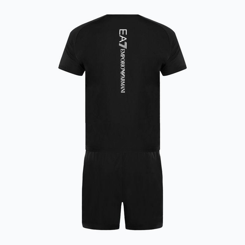 EA7 Emporio Armani Ventus7 Travel čierny set tričko + šortky 2