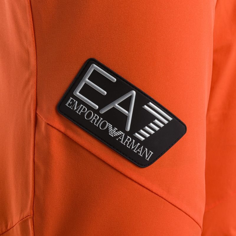 EA7 Emporio Armani pánske lyžiarske nohavice Pantaloni 6RPP27 fluo orange 4