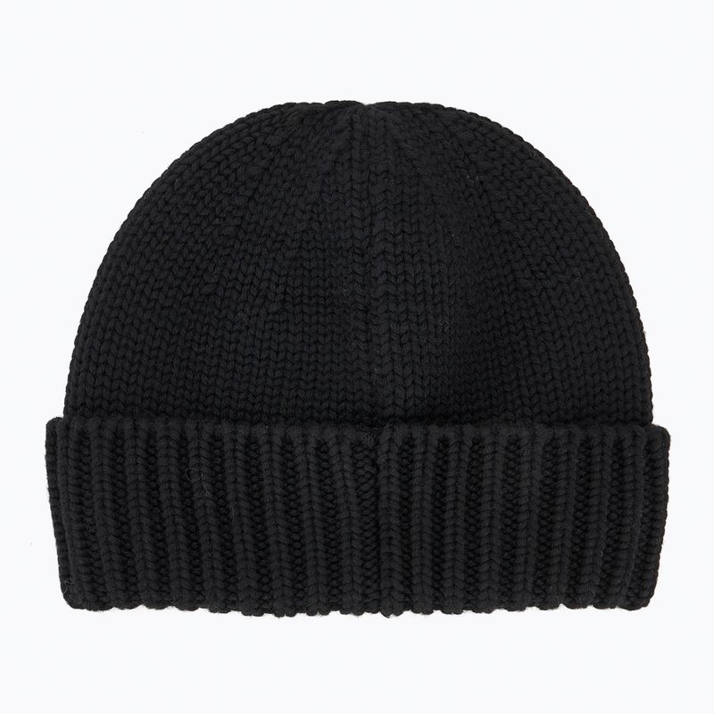 Pánska zimná čiapka Woolrich Merino Wool Logo Beanie black 2