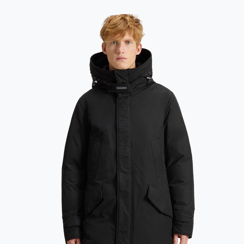 Pánska bunda Woolrich Polar High Collar Fur čierna 4