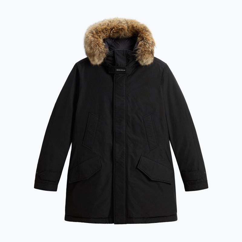 Pánska bunda Woolrich Polar High Collar Fur čierna 5