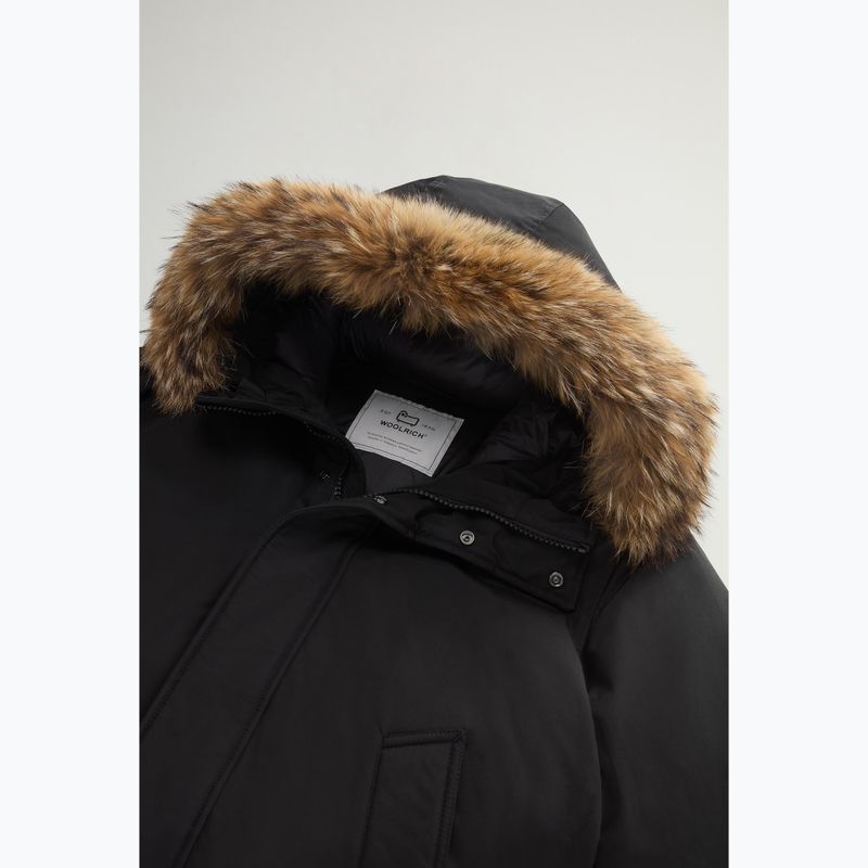 Pánska bunda Woolrich Polar High Collar Fur čierna 7