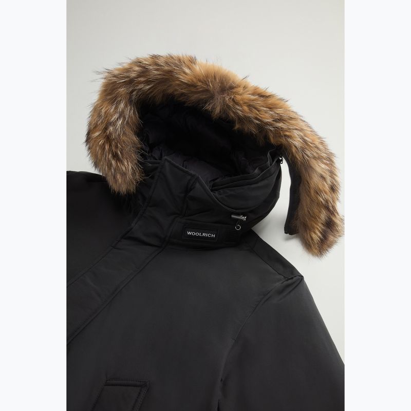 Pánska bunda Woolrich Polar High Collar Fur čierna 8